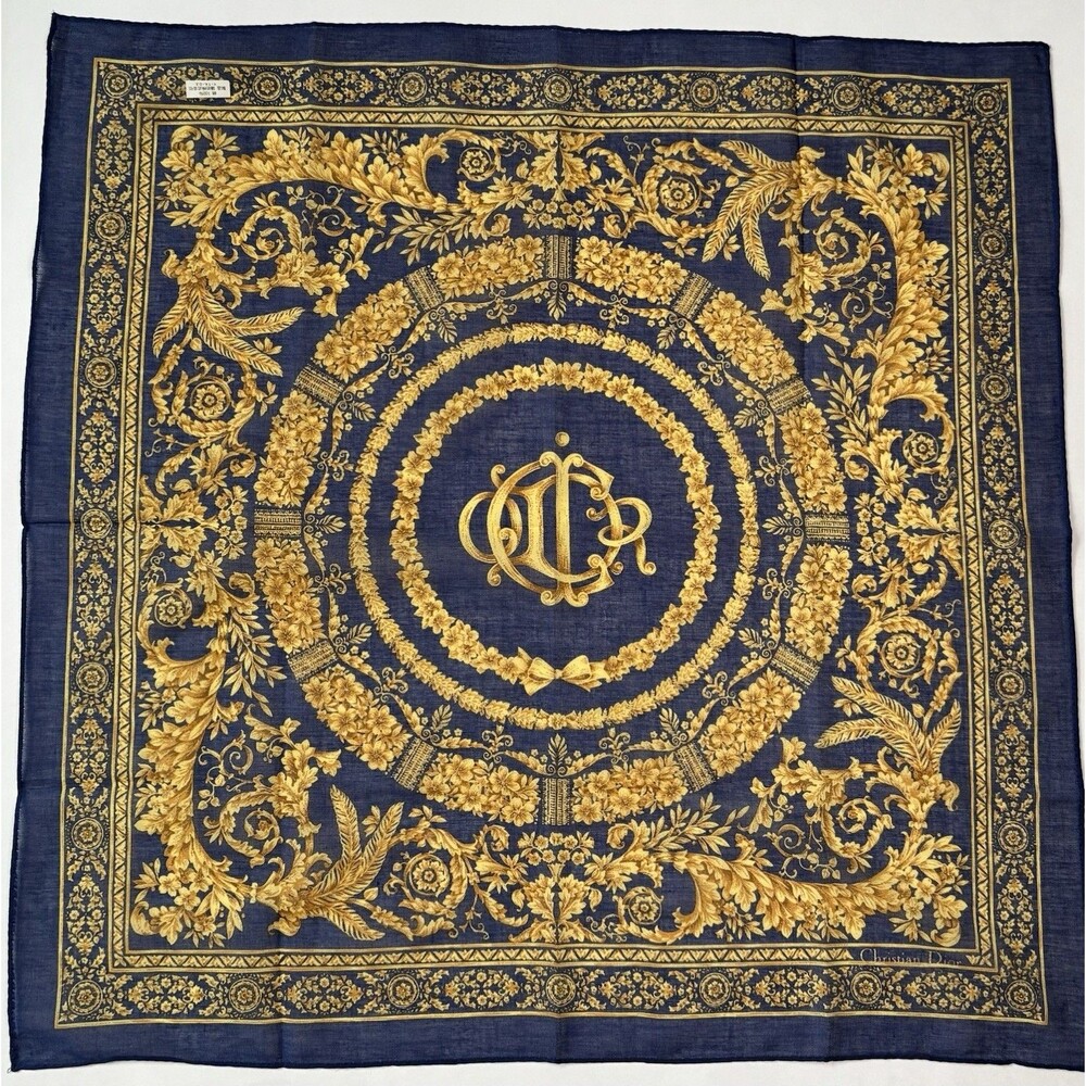 Dior Luxurious Navy and Gold Wrap
